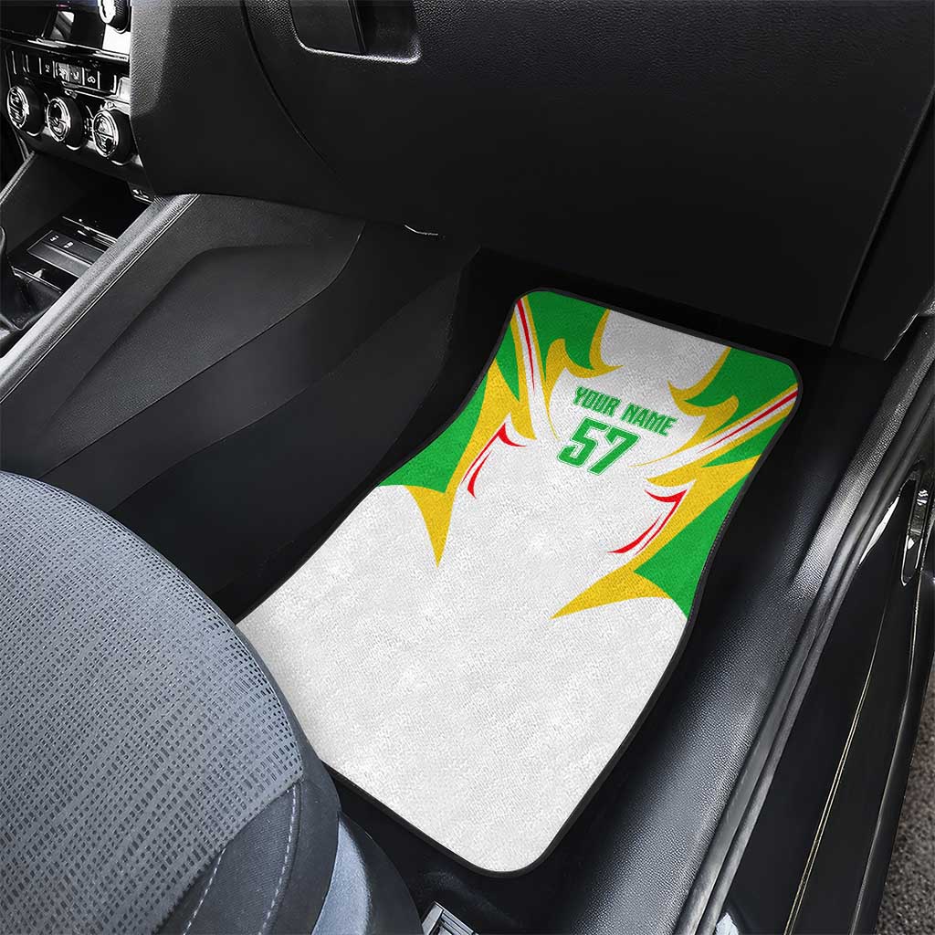 Mali Vulture Car Mats Sporty Style with National Flag Colors