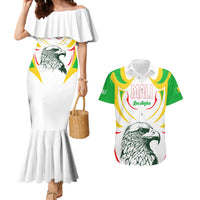 Mali Vulture Couples Matching Mermaid Dress and Hawaiian Shirt Sporty Style with National Flag Colors