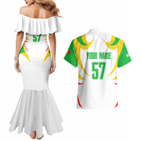 Mali Vulture Couples Matching Mermaid Dress and Hawaiian Shirt Sporty Style with National Flag Colors