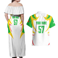 Mali Vulture Couples Matching Off Shoulder Maxi Dress and Hawaiian Shirt Sporty Style with National Flag Colors