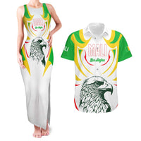 Mali Vulture Couples Matching Tank Maxi Dress and Hawaiian Shirt Sporty Style with National Flag Colors