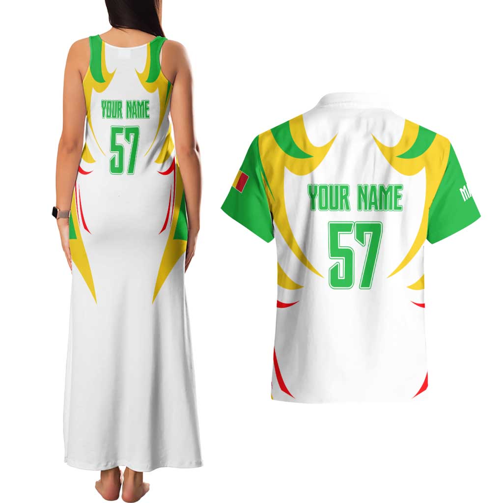 Mali Vulture Couples Matching Tank Maxi Dress and Hawaiian Shirt Sporty Style with National Flag Colors