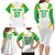 Mali Vulture Family Matching Long Sleeve Bodycon Dress and Hawaiian Shirt Sporty Style with National Flag Colors