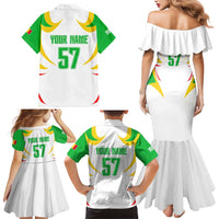 Mali Vulture Family Matching Mermaid Dress and Hawaiian Shirt Sporty Style with National Flag Colors