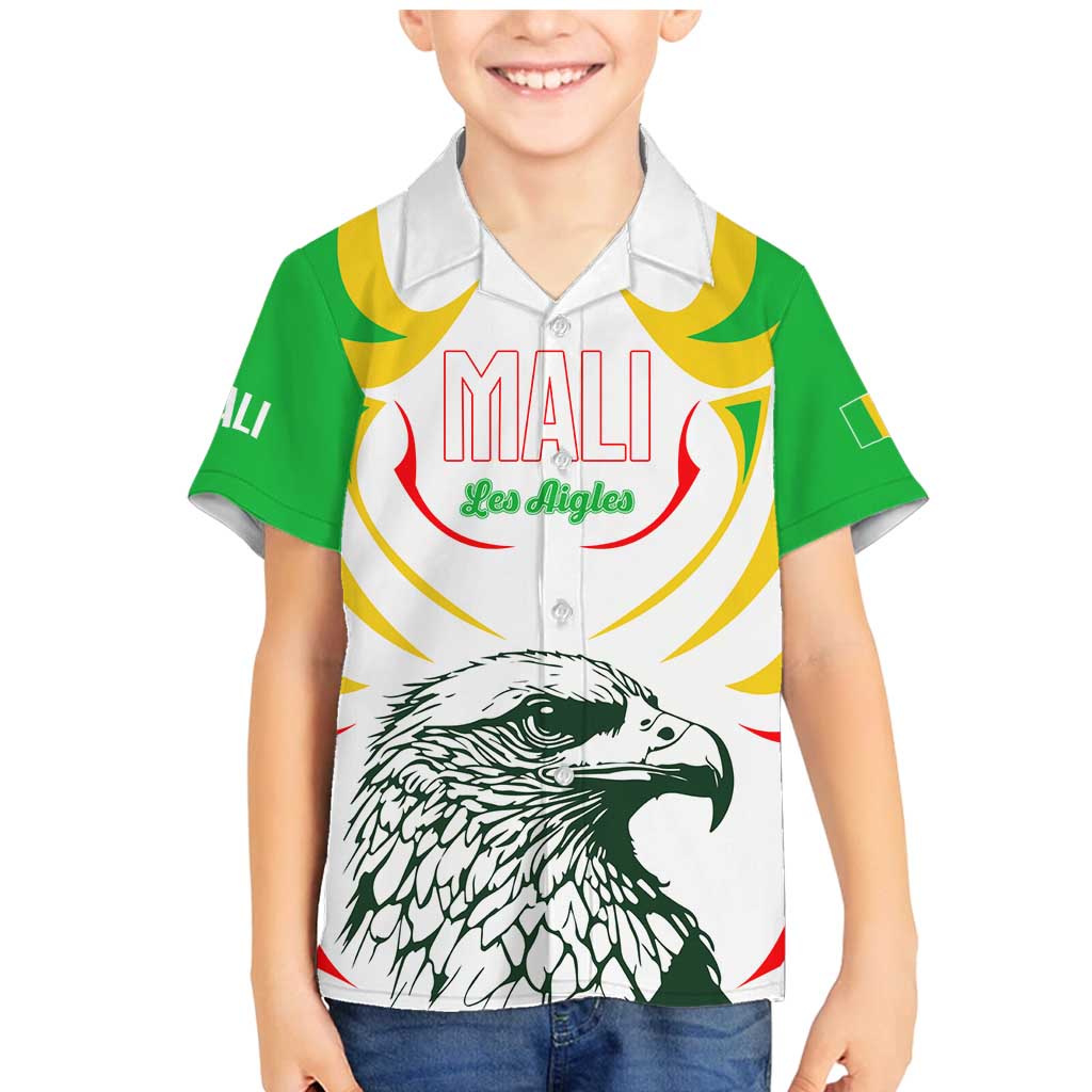 Mali Vulture Family Matching Mermaid Dress and Hawaiian Shirt Sporty Style with National Flag Colors