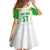 Mali Vulture Family Matching Off The Shoulder Long Sleeve Dress and Hawaiian Shirt Sporty Style with National Flag Colors
