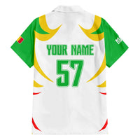 Mali Vulture Family Matching Off The Shoulder Long Sleeve Dress and Hawaiian Shirt Sporty Style with National Flag Colors