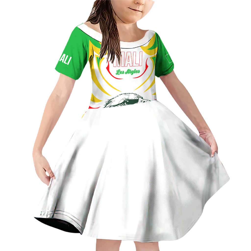 Mali Vulture Family Matching Off Shoulder Short Dress and Hawaiian Shirt Sporty Style with National Flag Colors