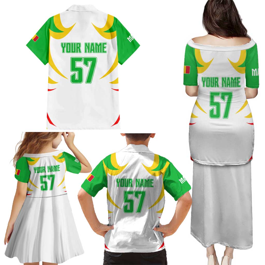 Mali Vulture Family Matching Puletasi and Hawaiian Shirt Sporty Style with National Flag Colors