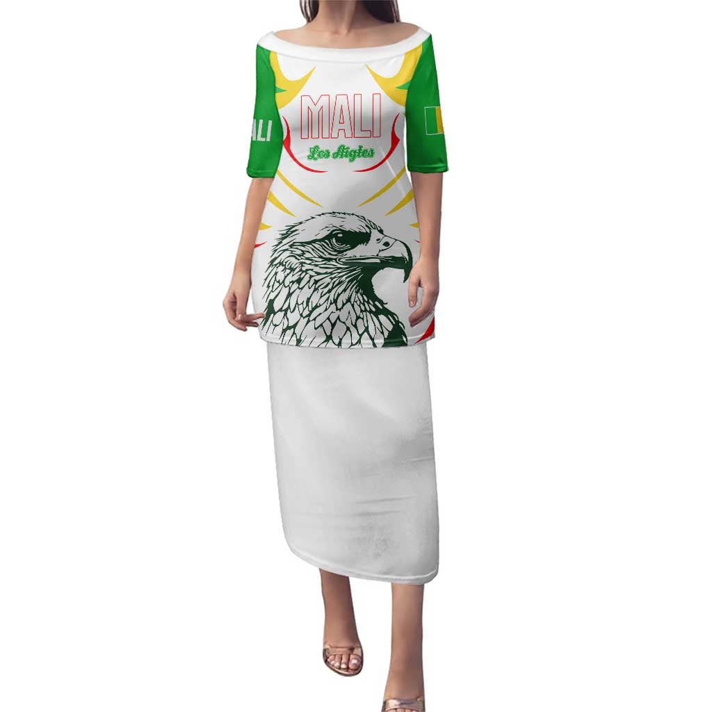 Mali Vulture Family Matching Puletasi and Hawaiian Shirt Sporty Style with National Flag Colors