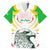 Mali Vulture Family Matching Short Sleeve Bodycon Dress and Hawaiian Shirt Sporty Style with National Flag Colors