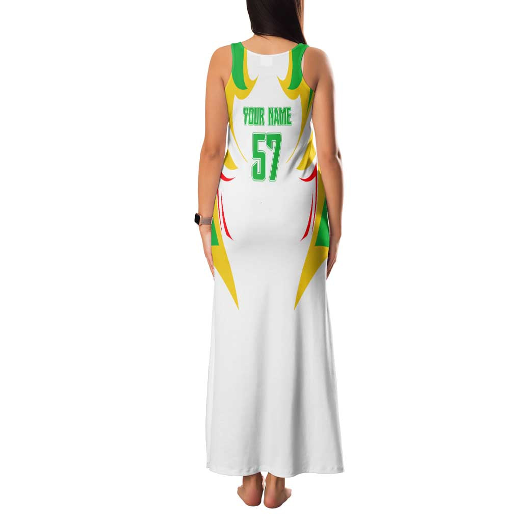 Mali Vulture Family Matching Tank Maxi Dress and Hawaiian Shirt Sporty Style with National Flag Colors