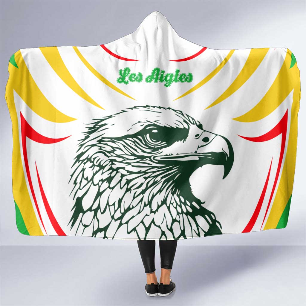Mali Vulture Hooded Blanket Sporty Style with National Flag Colors