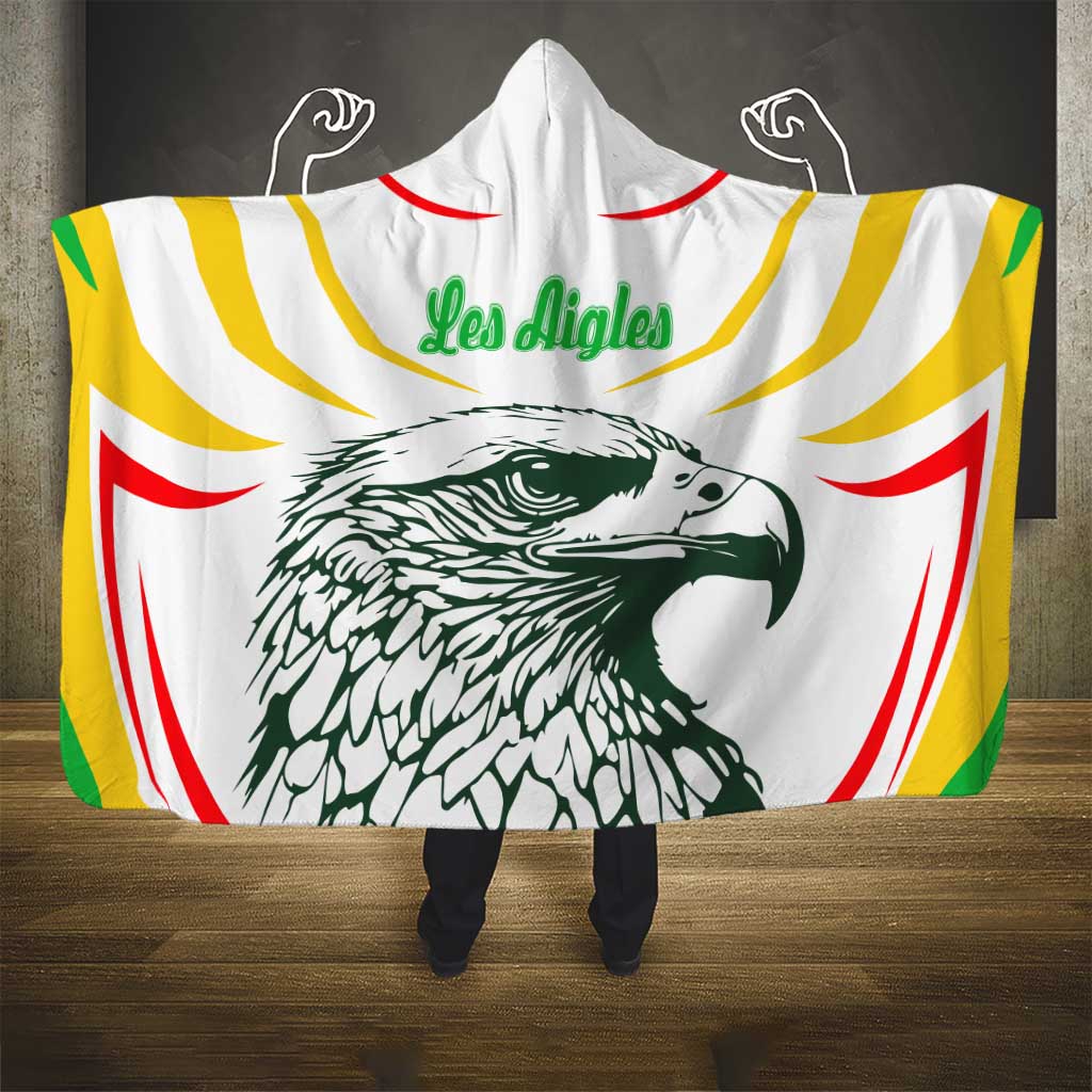 Mali Vulture Hooded Blanket Sporty Style with National Flag Colors