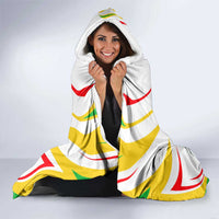 Mali Vulture Hooded Blanket Sporty Style with National Flag Colors