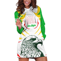 Mali Vulture Hoodie Dress Sporty Style with National Flag Colors
