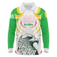 Mali Vulture Long Sleeve Polo Shirt Sporty Style with National Flag Colors