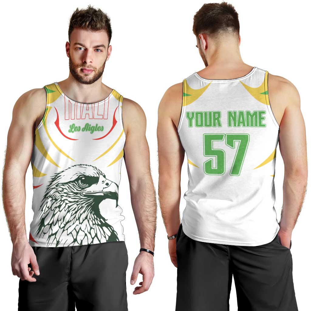 Mali Vulture Men Tank Top Sporty Style with National Flag Colors