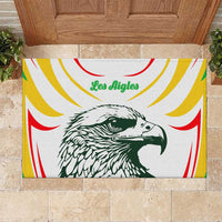 Mali Vulture Rubber Doormat Sporty Style with National Flag Colors