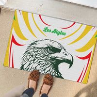 Mali Vulture Rubber Doormat Sporty Style with National Flag Colors