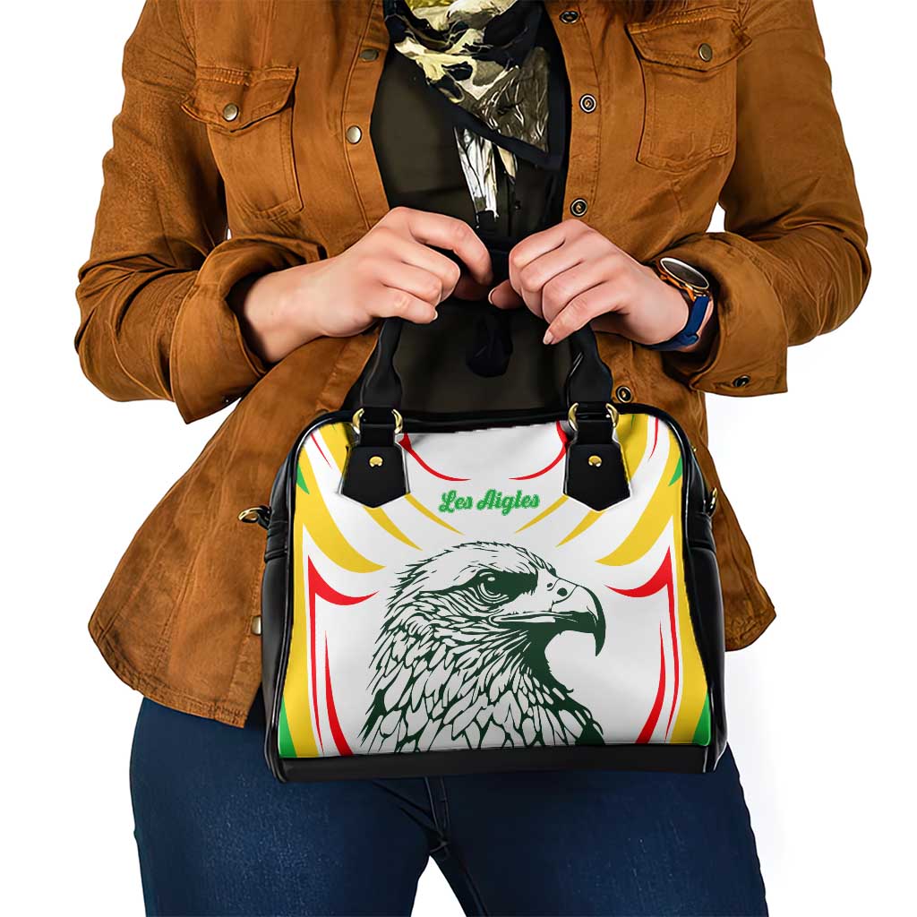 Mali Vulture Shoulder Handbag Sporty Style with National Flag Colors