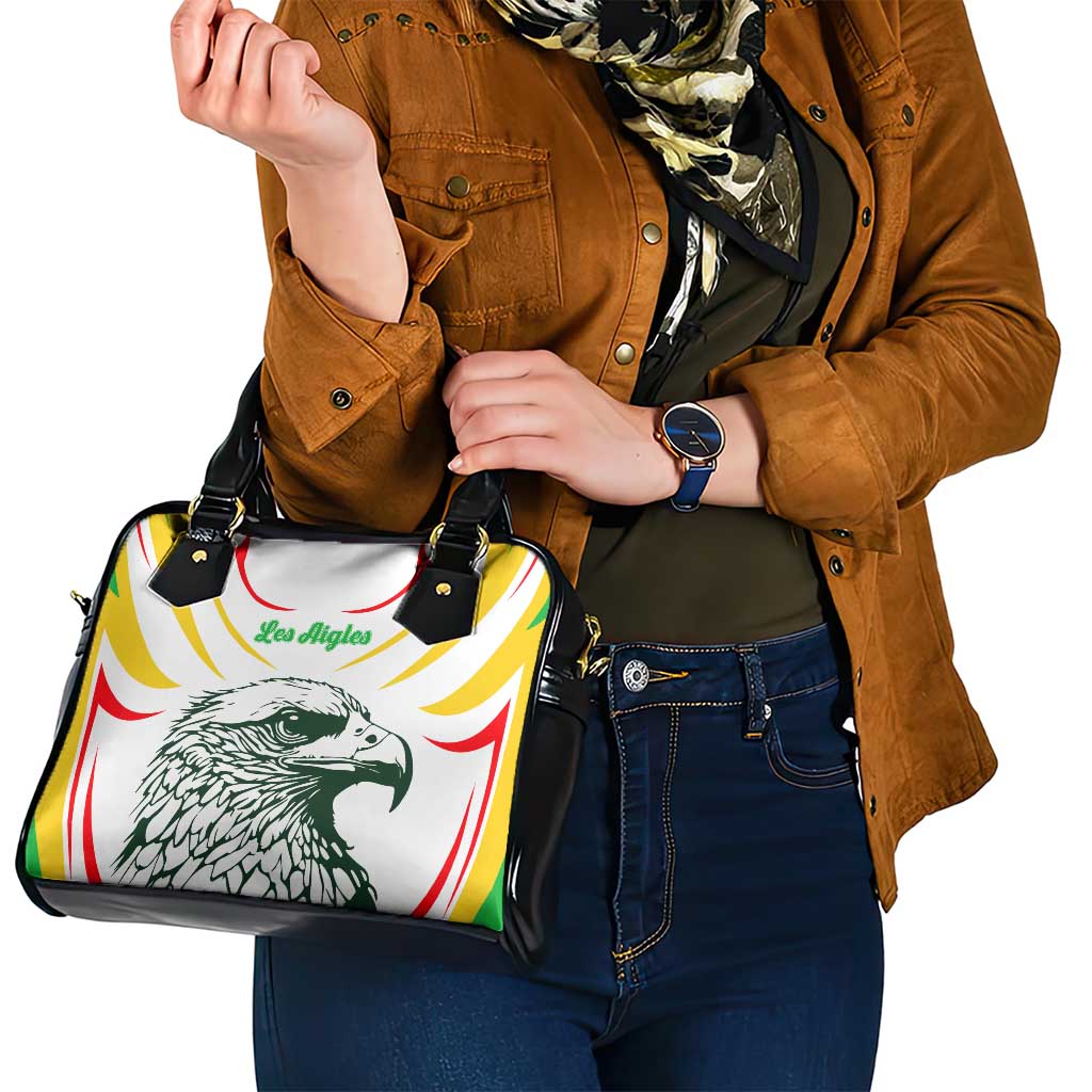 Mali Vulture Shoulder Handbag Sporty Style with National Flag Colors