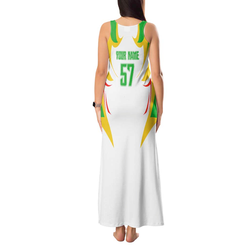 Mali Vulture Tank Maxi Dress Sporty Style with National Flag Colors