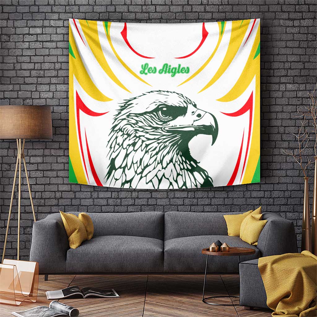Mali Vulture Tapestry Sporty Style with National Flag Colors