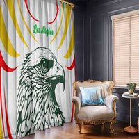 Mali Vulture Window Curtain Sporty Style with National Flag Colors