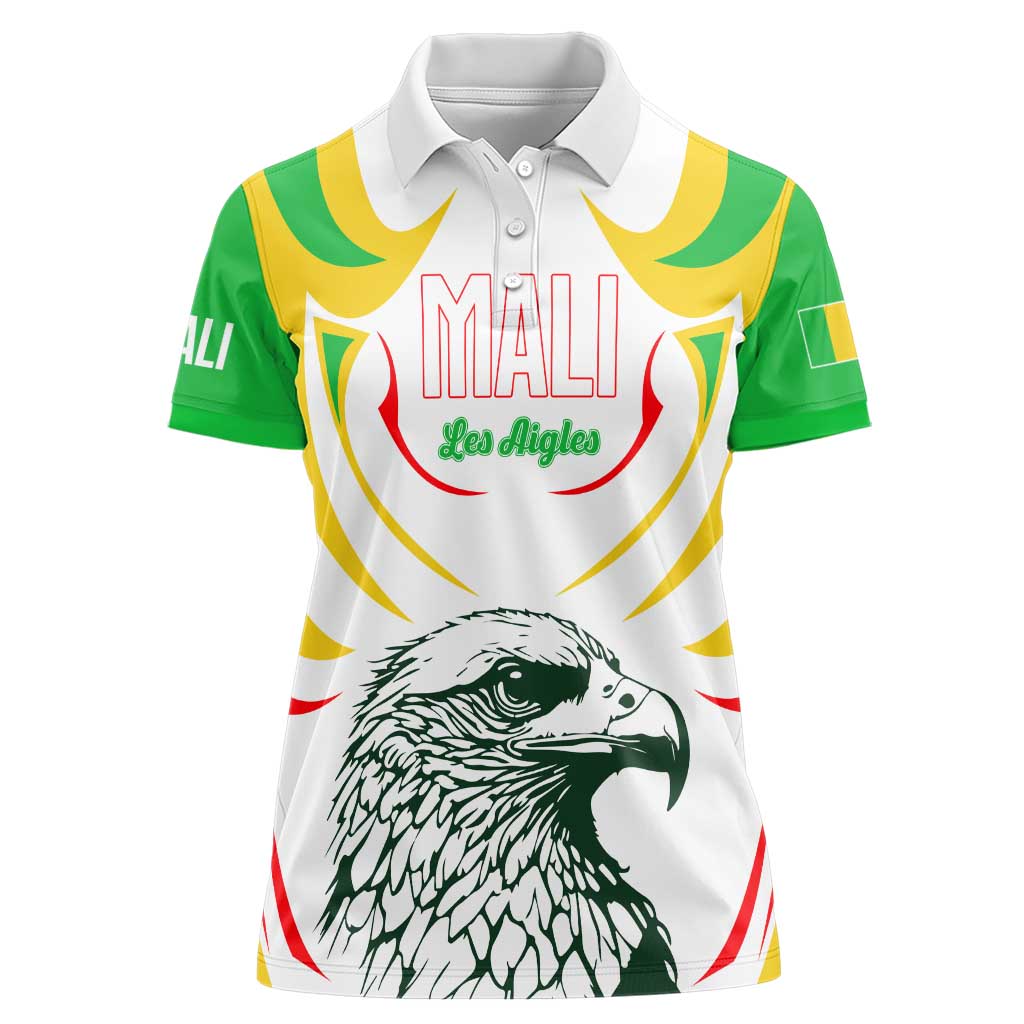 Mali Vulture Women Polo Shirt Sporty Style with National Flag Colors