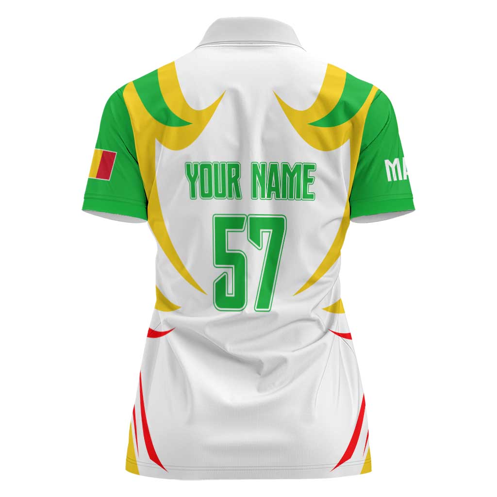 Mali Vulture Women Polo Shirt Sporty Style with National Flag Colors