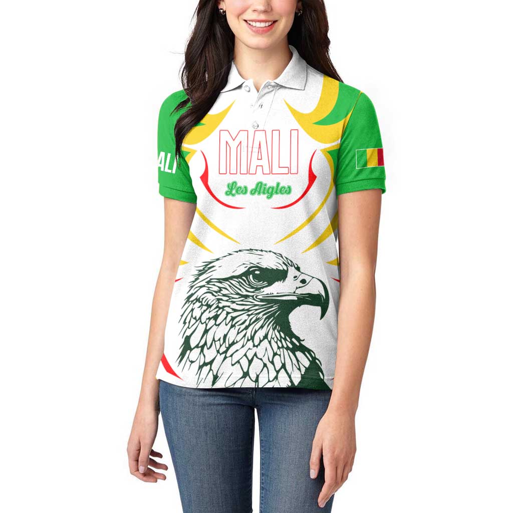 Mali Vulture Women Polo Shirt Sporty Style with National Flag Colors