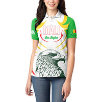 Mali Vulture Women Polo Shirt Sporty Style with National Flag Colors