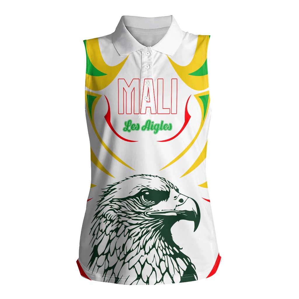 Mali Vulture Women Sleeveless Polo Shirt Sporty Style with National Flag Colors