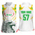 Mali Vulture Women Sleeveless Polo Shirt Sporty Style with National Flag Colors