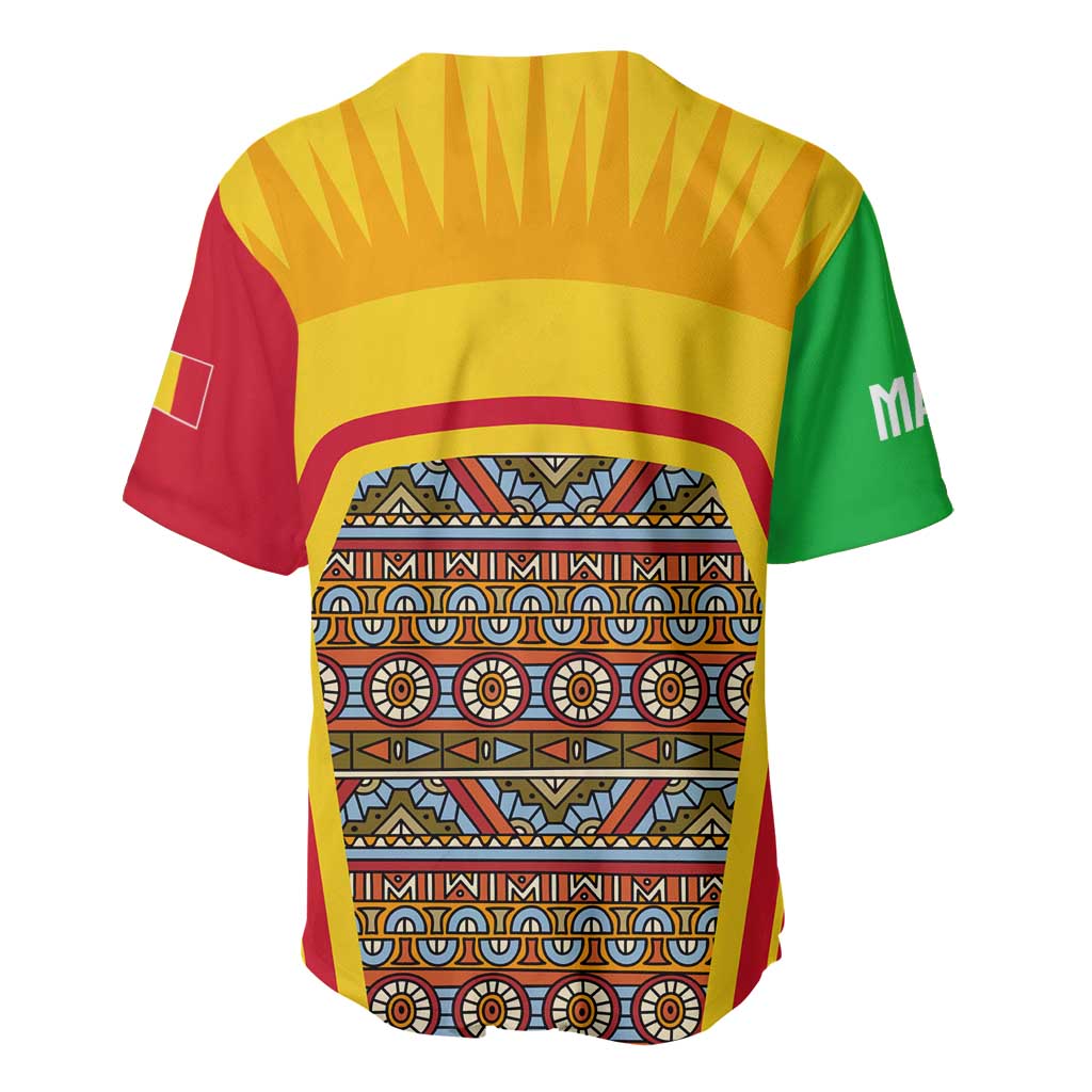 Mali Landmarks Baseball Jersey Cultural Patterns & Famous Tourist Destinations