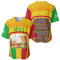 Mali Landmarks Baseball Jersey Cultural Patterns & Famous Tourist Destinations