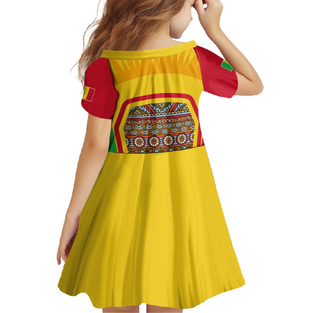 Mali Landmarks Family Matching Off Shoulder Maxi Dress and Hawaiian Shirt Cultural Patterns & Famous Tourist Destinations