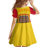 Mali Landmarks Family Matching Off Shoulder Maxi Dress and Hawaiian Shirt Cultural Patterns & Famous Tourist Destinations