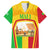 Mali Landmarks Family Matching Off Shoulder Maxi Dress and Hawaiian Shirt Cultural Patterns & Famous Tourist Destinations