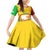 Mali Landmarks Family Matching Off Shoulder Short Dress and Hawaiian Shirt Cultural Patterns & Famous Tourist Destinations