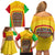 Mali Landmarks Family Matching Off Shoulder Short Dress and Hawaiian Shirt Cultural Patterns & Famous Tourist Destinations