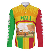 Mali Landmarks Family Matching Puletasi and Hawaiian Shirt Cultural Patterns & Famous Tourist Destinations