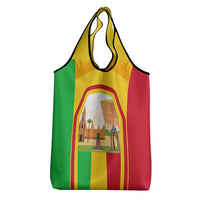 Mali Landmarks Grocery Bag Cultural Patterns & Famous Tourist Destinations