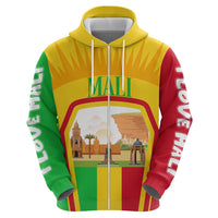 Mali Landmarks Hoodie Cultural Patterns & Famous Tourist Destinations