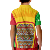Mali Landmarks Kid Polo Shirt Cultural Patterns & Famous Tourist Destinations
