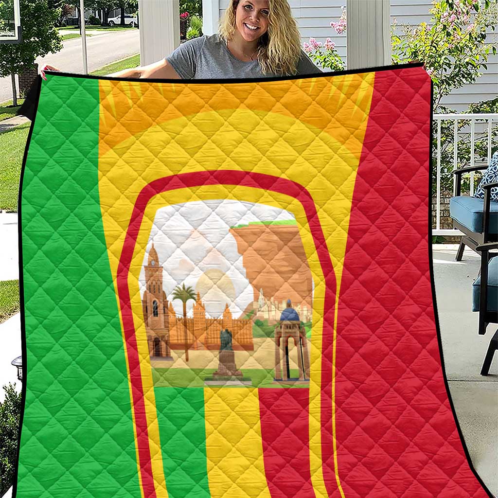Mali Landmarks Quilt Cultural Patterns & Famous Tourist Destinations