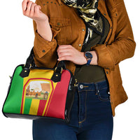 Mali Landmarks Shoulder Handbag Cultural Patterns & Famous Tourist Destinations