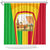 Mali Landmarks Shower Curtain Cultural Patterns & Famous Tourist Destinations