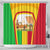 Mali Landmarks Shower Curtain Cultural Patterns & Famous Tourist Destinations